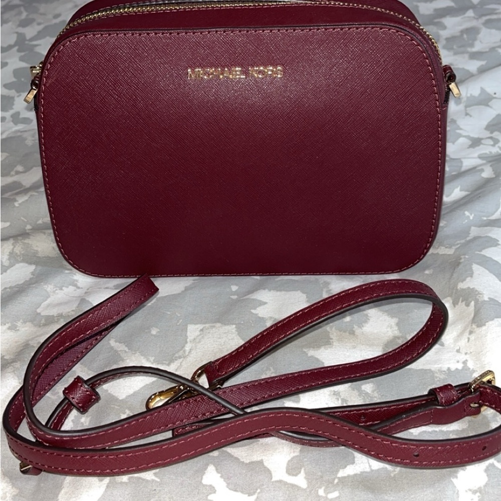 Michael Kors Burgundy Crossbody Bag